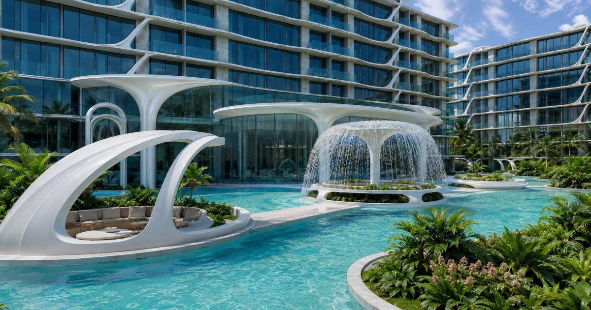 Проектная визуализация территории Embassy World Pattaya