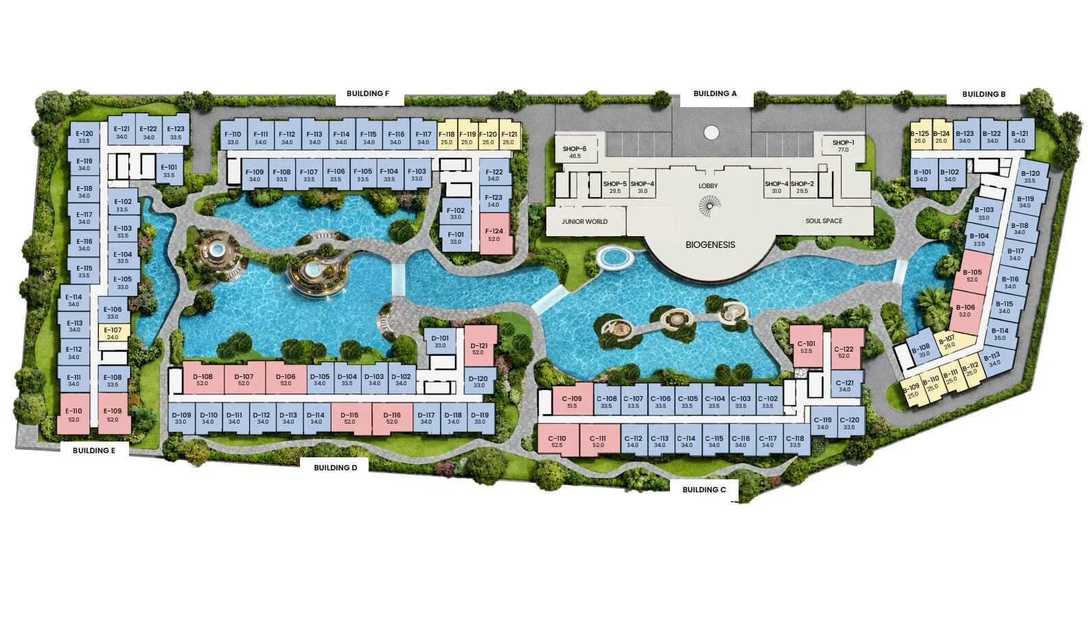 Пространства для жизни в Embassy World Pattaya