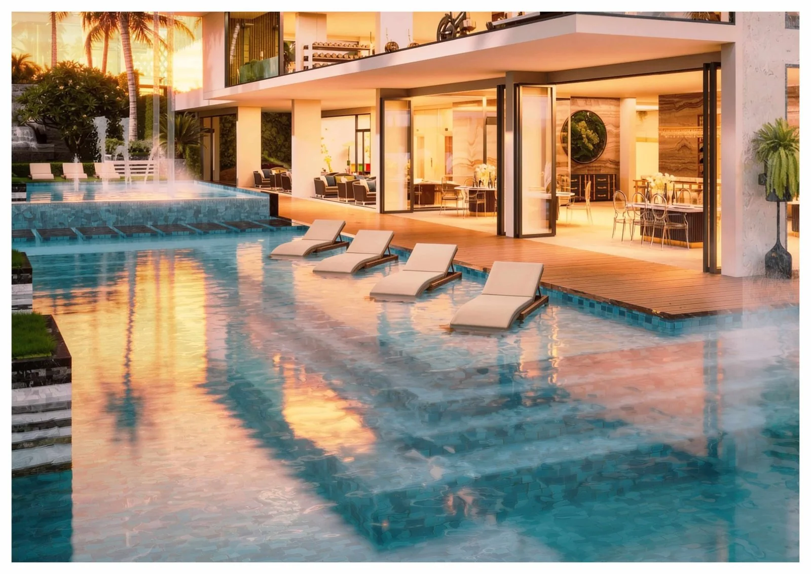 Интерьер квартиры в The Riviera Palm Beach Wongamat