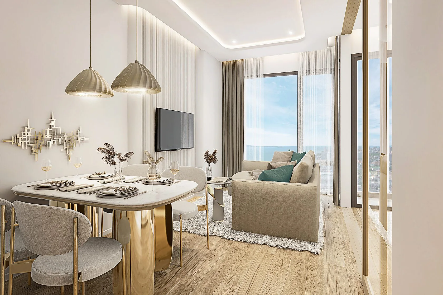 Интерьер квартиры в Sea Spire Jomtien