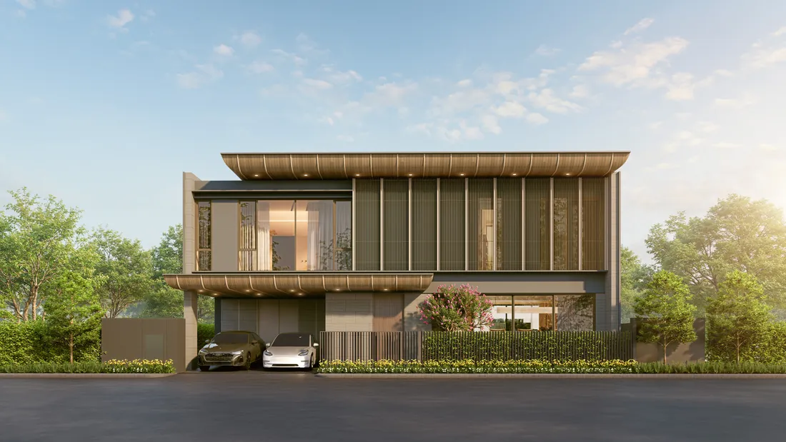 Solava Pattaya — фасад виллы Type M в Nong Prue
